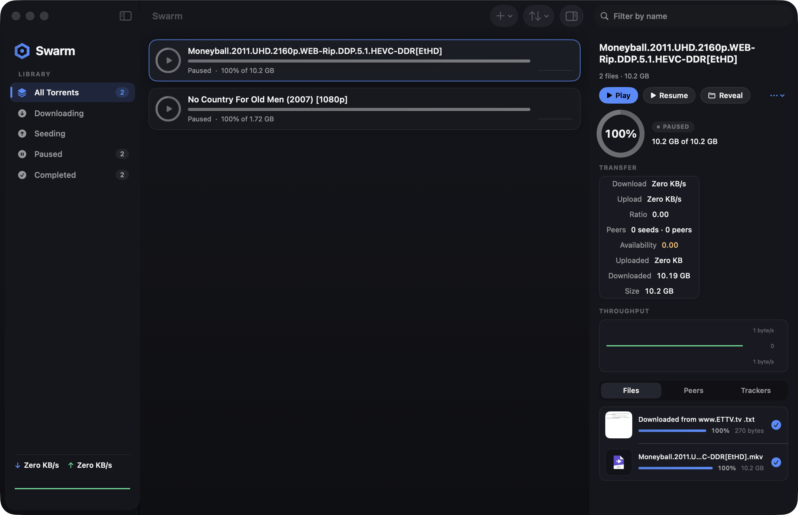 Swarm running on macOS